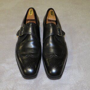 Edward Green Ralph Lauren Purple Label Montgomery Black Brogue Monk Loafers 13D